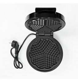 Nedis Macchina Waffle Maker Party Piastra 19cm Antiaderente Cuore 1000W KAWP100BK