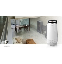 NEDIS Purificatore d'Aria CADR 130 m³/h 99,99% di particelle di polvere sporco odori 20 mq