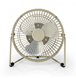 Nedis Ventilatore da scrivania tavolo computer pc alimentazione USB 3 Watt 15 Cm Grigio