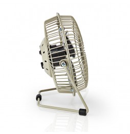 Nedis Ventilatore da scrivania tavolo computer pc alimentazione USB 3 Watt 15 Cm Grigio
