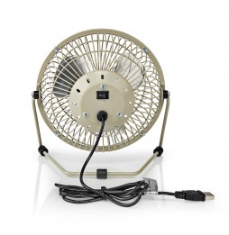 Nedis Ventilatore da scrivania tavolo computer pc alimentazione USB 3 Watt 15 Cm Grigio