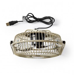 Nedis Ventilatore da scrivania tavolo computer pc alimentazione USB 3 Watt 15 Cm Grigio