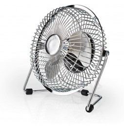 Nedis Ventilatore da scrivania tavolo computer pc alimentazione USB 3 Watt 15 Cm Acciaio