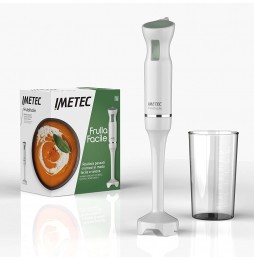 Imetec FrullaFacile Frullatore a Immersione XL Acciaio Inox a Impulsi 800 W