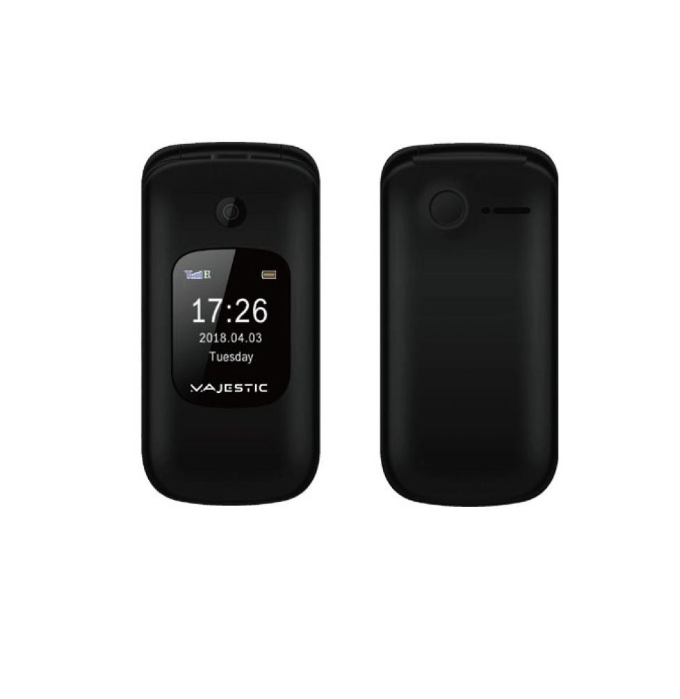 MAJESTIC TELEFONO TASTI GRANDI SILENO 41 FLIP CONCHIGLIA MARRONE