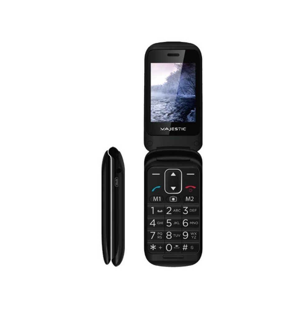 MAJESTIC TELEFONO TASTI GRANDI SILENO 41 FLIP CONCHIGLIA MARRONE