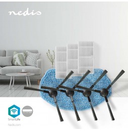 Ricambio Per robot Aspirapolvere Nedis WIFIVCR001CBK 3 filtri 4 spazzole 1 mocio