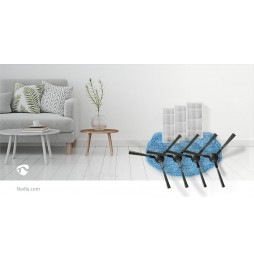 Ricambio Per robot Aspirapolvere Nedis WIFIVCR001CBK 3 filtri 4 spazzole 1 mocio