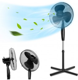 Aigostar Daisy o Molly Ventilatore Potente 40 Watt piantana oscillazione a 80° in 2 colori