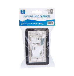 Aigostar Placca Stagna Incasso 503 IP54 Schuko Interruttore Esterno