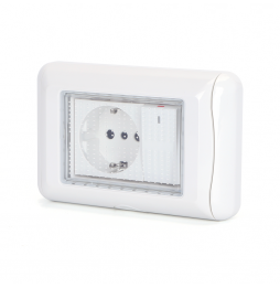 Aigostar Placca Stagna Incasso 503 IP54 Schuko Interruttore Esterno