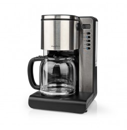 Nedis Macchina per il Caffè Americano Professionale 1000 watt 12 Tazze Acciaio