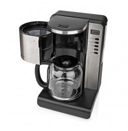 Nedis Macchina per il Caffè Americano Professionale 1000 watt 12 Tazze Acciaio