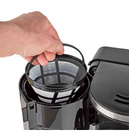 Nedis Macchina per il Caffè Americano Professionale 1000 watt 12 Tazze Acciaio