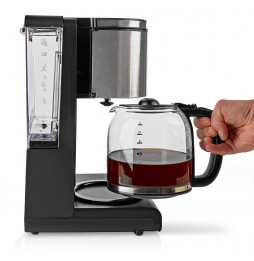 Nedis Macchina per il Caffè Americano Professionale 1000 watt 12 Tazze Acciaio
