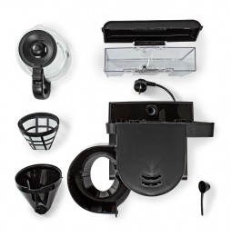 Nedis Macchina per il Caffè Americano Professionale 1000 watt 12 Tazze Acciaio
