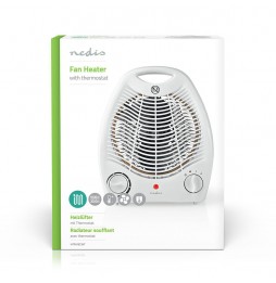 Nedis Stufetta Termoventilatore Elettrico Bagno 1000 / 2000 Watt Basso