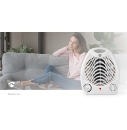 Nedis Stufetta Termoventilatore Elettrico Bagno 1000 / 2000 Watt Basso