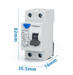Aigostar Interruttore Differenziale 2P 25A 30mA...