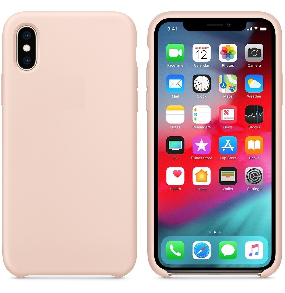 Hoco Cover Silicone Morbida Iphone Xr Protezione Completa Microfibra Rosa