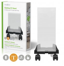 Nedis Carrello porta pc regolabile in metallo...