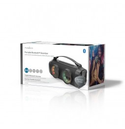 Nedis Cassa Altoparlante Boombox Bluetooth® Luci Party 24 W USB SD AUX 5 ore
