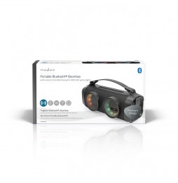 Nedis Cassa Altoparlante Boombox Bluetooth® Luci Party 24 W USB SD AUX 5 ore
