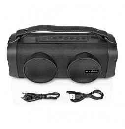 Nedis Cassa Altoparlante Boombox Bluetooth® Luci Party 24 W USB SD AUX 5 ore