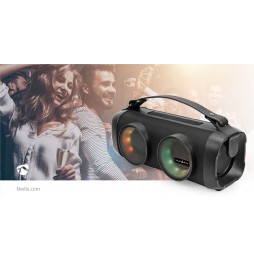 Nedis Cassa Altoparlante Boombox Bluetooth® Luci Party 24 W USB SD AUX 5 ore