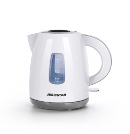 Aigostar Bollitore Elettrico 1.2L 2200W Senza BPA Bianco Grigio Off Automatico