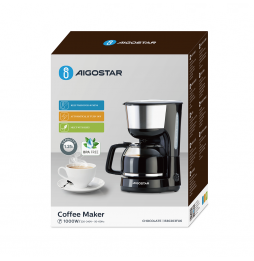 Aigostar Macchina Caffe Americano Te 10 Tazze 1000w 1.25l Acciaio Antigoccia