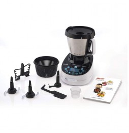 Imetec Cukò Pro XL CM3 2000 Robot da Cucina Multifunzione con Cottura, Cooking Machine 20 Programmi