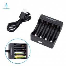 Aigostar Caricabatterie Universale 4 Slot AA AAA NiMH NiCd USB