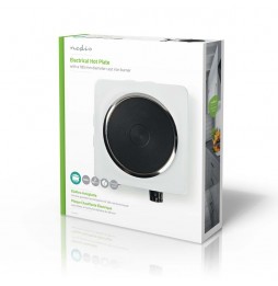 Nedis fornello piastra elettrica in acciaio 1500 Watt termostato 6 livelli temperatura