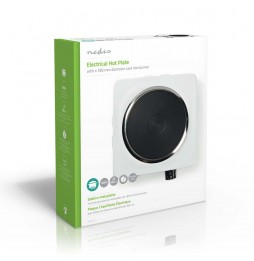Nedis fornello piastra elettrica in acciaio 1500 Watt termostato 6 livelli temperatura