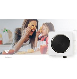 Nedis fornello piastra elettrica in acciaio 1500 Watt termostato 6 livelli temperatura