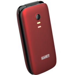 Saiet SCUDO TRE – Cellulare con Sportellino per Anziani, Tasti Grandi, SOS e Audio Potenziato Rosso