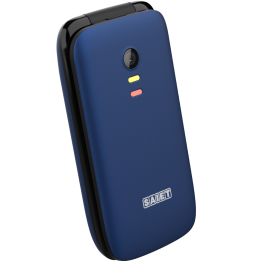 Saiet SCUDO TRE – Cellulare con Sportellino per Anziani, Tasti Grandi, SOS e Audio Potenziato Blu