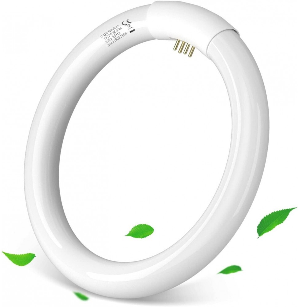 Aigostar Circolina Fluorescente T9 22W Luce Fredda 6500K G10q Ø 210mm
