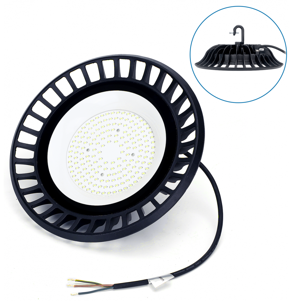 Aigostar Campana LED UFO Industriale 100W 8300lm IP65 Luce Fredda Industriale