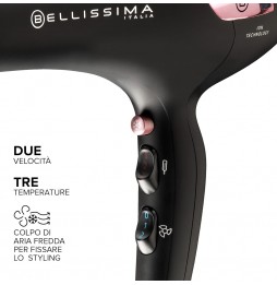 Imetec Bellissima P7 3200 Asciugacapelli Professionale 2100W Ioni Diffusore Case