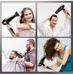 Aigostar Asciugacapelli Professionale 2400W Motore AC Ioni Diffusori