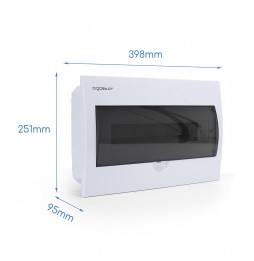 Aigostar Quadro Elettrico Incasso 18 Moduli ABS Ignifugo IP40 Bianco
