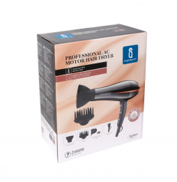 Aigostar Asciugacapelli Professionale 2400W Motore AC Ioni Diffusori