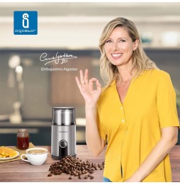 Aigostar Macinacaffe Spezie Elettrico Lame Acciaio Inox Frutta Secca 200W