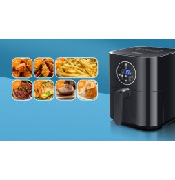 Aigostar Mini Cube Friggitrice ad Aria 3,5L 1500W con Display Touch