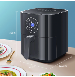 Aigostar Mini Cube Friggitrice ad Aria 3,5L 1500W con Display Touch