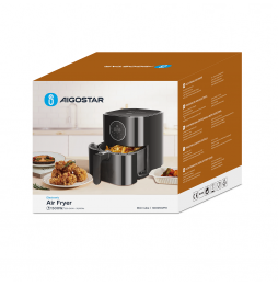 Aigostar Mini Cube Friggitrice ad Aria 3,5L 1500W con Display Touch