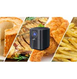 Aigostar Mini Cube Friggitrice ad Aria 3,5L 1500W con Display Touch