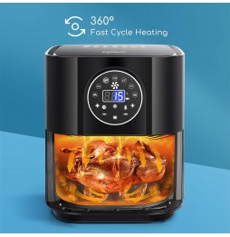 Aigostar Mini Cube Friggitrice ad Aria 3,5L 1500W con Display Touch